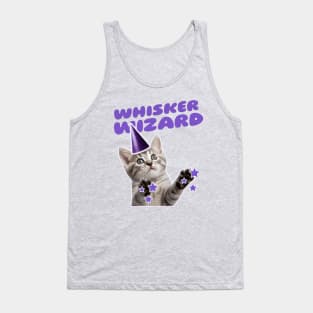 Cute Funny Cat Wizard Tank Top